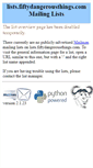 Mobile Screenshot of lists.fiftydangerousthings.com
